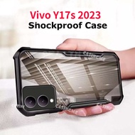 Vivo Y17s 2023 Airbag Clear Phone Casing For Vivo Y17s VivoY17S sY17 Y 17 17Y Y17 S 4G 5G 2023 Silicone Transparent Phone Case Acrylic Shockproof Bumper Soft TPU Back Cover