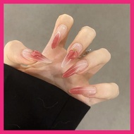 Thai Shop False Nails [DD277]Fashion French Style Flash Drill