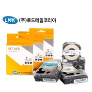 LMK label printer label tape pattern label paper pattern background/black text 14mm