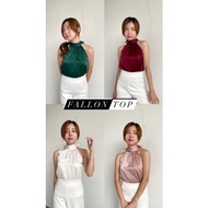 Fallon Satin Top Christmas Blouse BL D043 By D For You