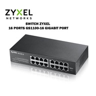 SWITCH (สวิตซ์) ZYXEL 16 PORTS GS1100-16 GIGABIT PORT (#4104271007)