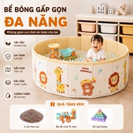 (FREE BALL + BEADS + SAND DICE TOY SET) Ball pool, foldable ball pool for children, indoor and outdo