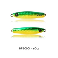 60g (Fatboy) V2 - Handmade Jigging Lure Kurodai Bilis GREEN GOLD (Light Jig / Micro Jig)