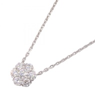 [มือสอง] สร้อยคอ Van Cleef & Arpels รุ่น Fleurette ประดับเพชร รอบคอ 42.5/47 ซม. ทองคำขาว K18WG