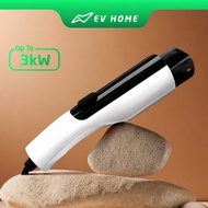 EV Home Ray - Portable EV Charger | 3kw -3-Pin socket | 7kw comes with CEE socket for installation