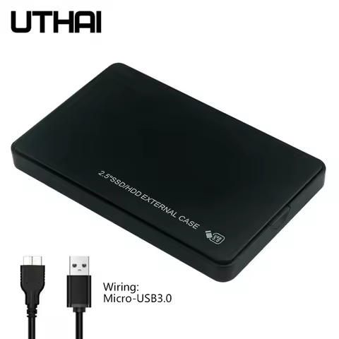 External Hard Drive Enclosure, USB 3.0, SATA II, III, Support up to 6TB High-Speed Mobile HDD Case w