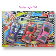 [ISTY] [CONTENTS 3 PCS / SET] WJS 051 - Speedway Sedan Car Toy F/C set