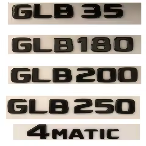 Brilliant Shiny Gloss Black Trunk Emblems for Mercedes Benz GLB Destrol SUV X247 GLB35 AMG GLB180 GL