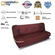 2 IN 1 SOFA BED / 2 IN 1 FOLDABLE SOFA BED / 3 SEATER SOFA BED / FOLDABLE SOFA BED / SOFA LIPAT MURAH / MALAYSIA MADE SOLID MATERIAL