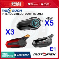 Best Seller - Retouch Helmet Intercom New X5 - X3 - E1 Original Retouch Bluetooth Helmet Intercom