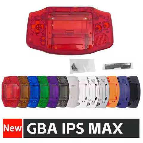 New Custom GBA IPS Shell For 3.2-inch GBA Highlight Brightness IPS MAX Laminated LCD Screen Kits Ded