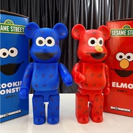 Cookie Monster And Elmo Statue Display/Bearbrick Figure 400% A48