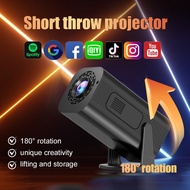 HP330 Mini Projector 1080P Android Smart 180 ° Rotating 4K Portable Bluetooth Projector投影仪