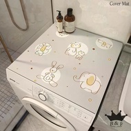 Small Fresh Cartoon Washing Machine Cover Mat Sunscreen Dustproof Diatom Mud Absorbent Bedside Table