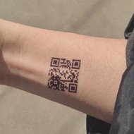 Creative Confession Tattoo Code Sticker QR