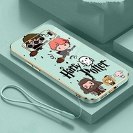 Samsung Galaxy S10+ Plus S9 S8+ Plus Note 10+Plus 9 8 Cartoon Cute Potters Wand Harries Phone Case Plating Edges Silicone Soft Cover