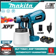 Makita electric spray gun 1000ml wireless electric spray gun high power paint spray machine spray gun