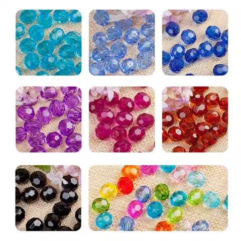 6-12mm 500g Transparent square Acrylic Faceted Bead In A Bead Beads Jewellery Children Diy Toys Bead