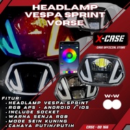 3nity Xcase Headlamp Vespa Sprint ModelVorse Senja RgbAps 200Mode Sein RunningSein DD166