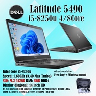 Dell Latitude 5490 i5-8250u (Cores: 4 Threads: 8)| 3.40 Max Turbo | SSD M.2 512GB | Ram 8/16GB | HDM