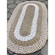 Oval carpet, oval woven carpet,/ picnic carpet, 120 x 60