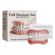 Răng giả silicone mới trên và dưới veneer cười hoàn hảo dán giả niềng răng thoải mái