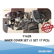 Yamaha Original Y16ZR V1 / Y16ZR V2 ABS Cover Set Inner / Cover Inner Hitam - BAX-F8400-00 / BSM-F84