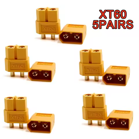 5 Pairs XT60 Connector XT60 Male Female Bullet Connectors Power Plugs for RC Lipo Battery Motor XT60