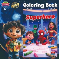 COLORING BOOK / COLORING BOOK / DRAWING BOOK / SUPERHERO / BOOK CONTENTS 30 SHEETS