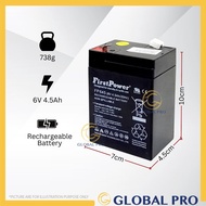 6V/12V NON-SPILLABLE RECHARGEABLE BATTERY Sealed Lead Battery Torchlight Remote Control Car Solar CC
