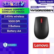 Lenovo Essential Compact Wireless Mouse - 4Y50R20864 for student home office work use