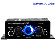 PLOKSTORE AK270 400W 2-Channel Car Audio Amplifier | 12V Low Distortion Hi-Fi Stereo Amp | AUX/RCA I