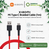 Xiaomi USB Type-C Braided Cable 100cm USB-A to Type-C Official Xiaomi Indonesia Warranty