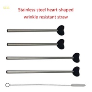 （High discounts）royalking.sg Practical Metal Drink Straw Multifunctional Straight Sipper
