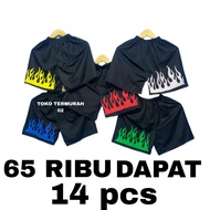 LAGI DISKON !!! 65 RB DAPAT 14 CELANA OLAHRAGA API PENDEK / CELANA BOXER SANTAI DISTRO OLAHRAGA APII