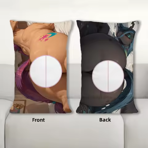 R18+ Dakimakura Anime Horse's butt Pillow Cover Sofa Cushion Double-side Print Throw Pillow Case 40X