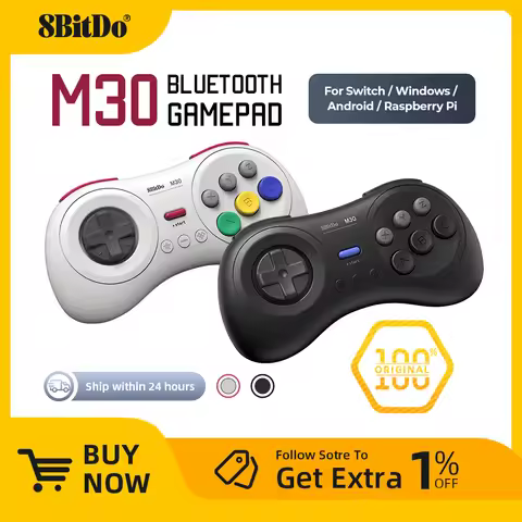 8BitDo - M30 2.4G Wireless Controller Gamepad for Sega Genesis Mini and Mega Drive Mini - Sega Genes