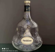 botol bekas miras hennesy xo / botol pajangan / botol import