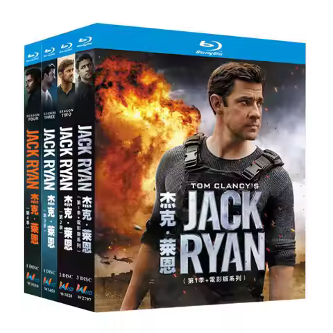 Blu-ray Ultra HD TV Series Jack Ryan Seasons 1–4 and Movie Edition Box Set