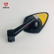 Gương xe máy h2c chân ngắn mẫu mới giá rẻ hình chụp thực tế gắn được tất cả các xe gương bên trái ki