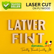 Custom Plywood Layered Name Sign – Laser Cut
