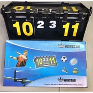 Winstar football, volleyball, table tennis, badminton score flip chart