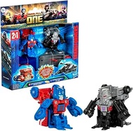 Transformers One Race Changers 2-Pack, Optimus Prime (Orion Pax) & Megatron (D-16) 1.5-Inch Robot Ac