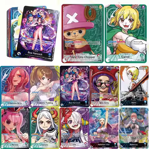 One Piece Anime proxy card Nami Hancock Vivi Yamato OPCG English Version Toys Christmas Gift Collect
