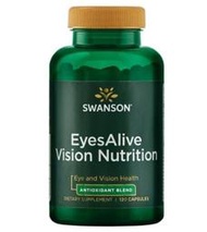 【天然小舖】Swanson Eyesalive 頂級 葉黃素/玉米黃質/山桑子120 顆