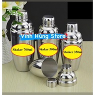 Bình lắc Cocktail Shaker Inox 304 bền - đẹp - sang trọng