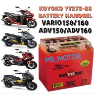 BATTERY KOYOKO VARIO ADV 150 160 BATERI NANOGEL YTZ7S-BS VARIO150 VARIO160 ADV150 ADV160 YT6B YTZ7S 