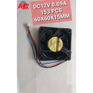 DC FAN Cooling 5V/0.24A, 5V/0.28A, 5V/0.38A, 12V/0.09A Size 60x60x10