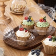 1 Piece Packaging Cupcake Transparent Packaging Box Muffin Cup Mini Cake Cup Bear Puff Packaging Box