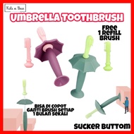 Toothbrush - Children's Toothbrush - Soft Toothbrush - Umbrella Toothbrush Soft Silicone Baby Toothb